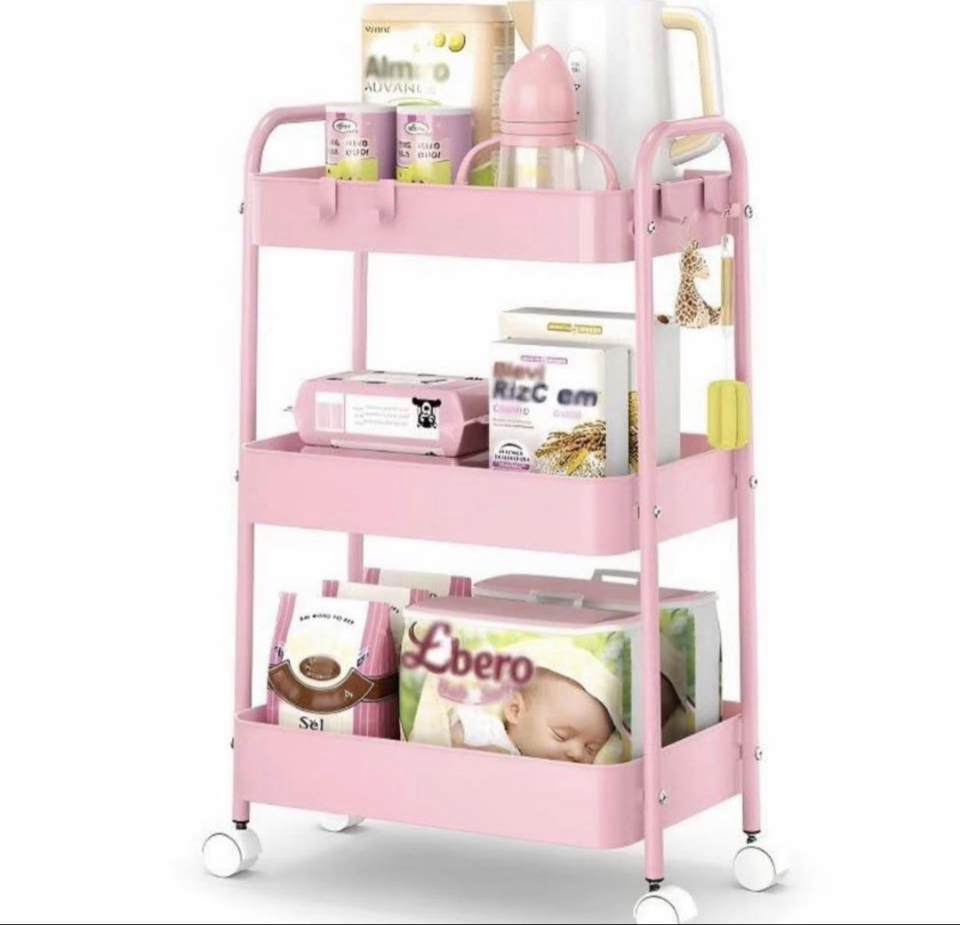 PINK METAL TROLLEY CART (Category: Other Kitchen Appliances) located in Manila. Submitted by __.chinnne (Listing ID 1466141125, Image 2). Description: .