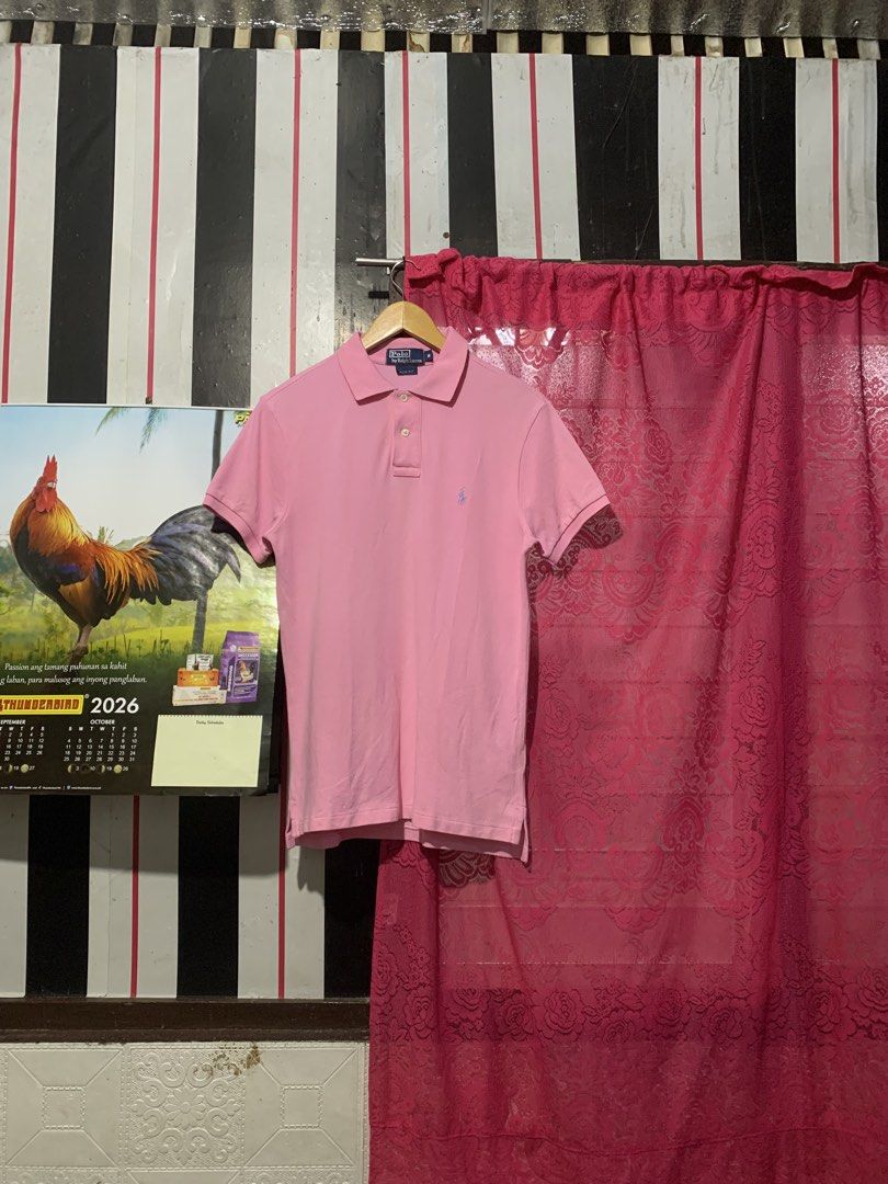 Pink Ralph Lauren Poloshirt (Category: Tshirts & Polo Shirts ) located in Iligan City. Submitted by kierrehv (Listing ID 1466052604, Image 1). Description: Pink Ralph Lauren Poloshirt 9.6/10 cr 18.5x28-29 No issues.