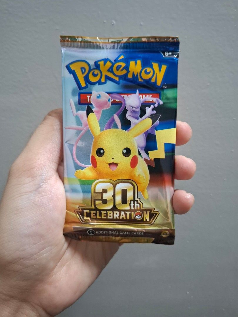 Pokémon 30th Celebration Booster Pack (English) (Sealed) (Category: Card Packs) located in Manila. Submitted by mc30592 (Listing ID 1466146258, Image 1). Description: Pokemon Run 30th Anniversary Booster Pack (Sealed) For sale: Php 1,200.00 MOP: GCash MOD: Lalamove or Angkas (within Metro Manila) or LBC cash on pickup (outside Metro Manila) Can do meetup at Petron Makati Avenue Buyer shall shoulder delivery fee Maximum of 1 day reservation No joy