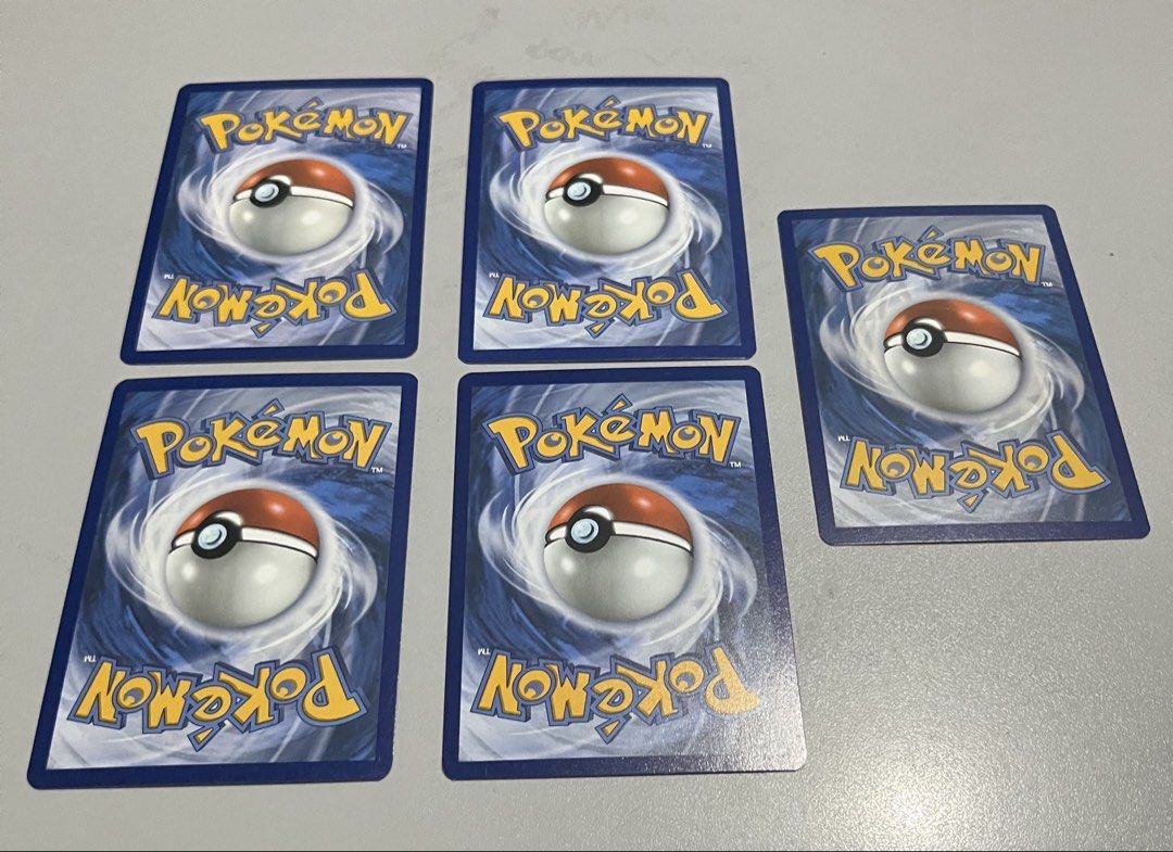 Pokémon TCG Assorted “Holo Rare Beartic/ Omastar, Reverse Holo Wingull, Palpitoad & Omanyte” (Blue) (Category: Raw Singles) located in Quezon City. Submitted by pwrproductions (Listing ID 1465994613, Image 3). Description: ₱30 each.