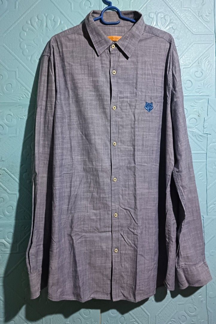 Polo for men Denim blue color (Category: Activewear) located in Quezon City. Submitted by zoesmithshop (Listing ID 1466079839, Image 1). Description: size- XL Brand Wolves Blue Denim color.