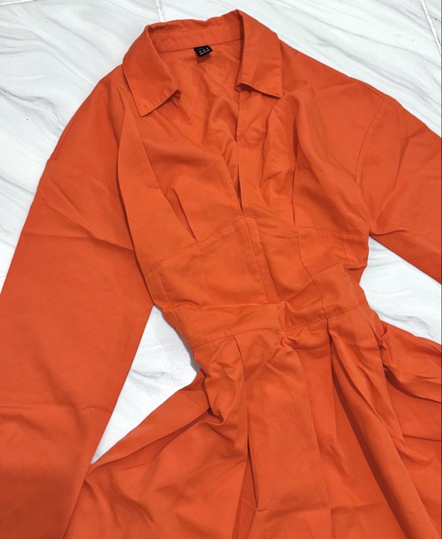 Polo longsleeves backless dress (Category: Dresses) located in Bulacan. Submitted by archivesbyjanine (Listing ID 1466039486, Image 2). Description: Unused.