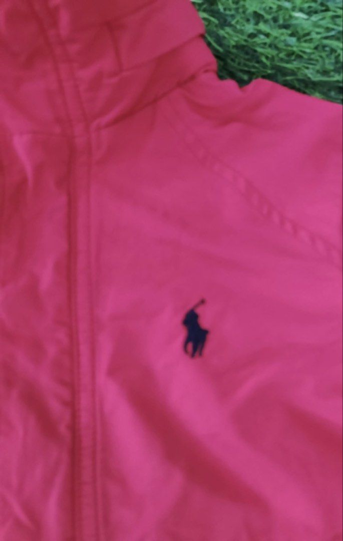 Polo Ralph Lauren Red Jacket 4/4T (Category: Babies & Kids Fashion) located in Makati City. Submitted by rare_thrift_stuff (Listing ID 1465972218, Image 3). Description: - Brand: Polo Ralph Lauren - Size: 4 / 4T (Toddler) - Color: Bright red - Closure: Full zip with vintage-style Talon hardware - Design: Mock neck collar with signature embroidered pony logo - Pockets: Angled front pockets plus a vertical zippered chest pocket - Condition: Great l