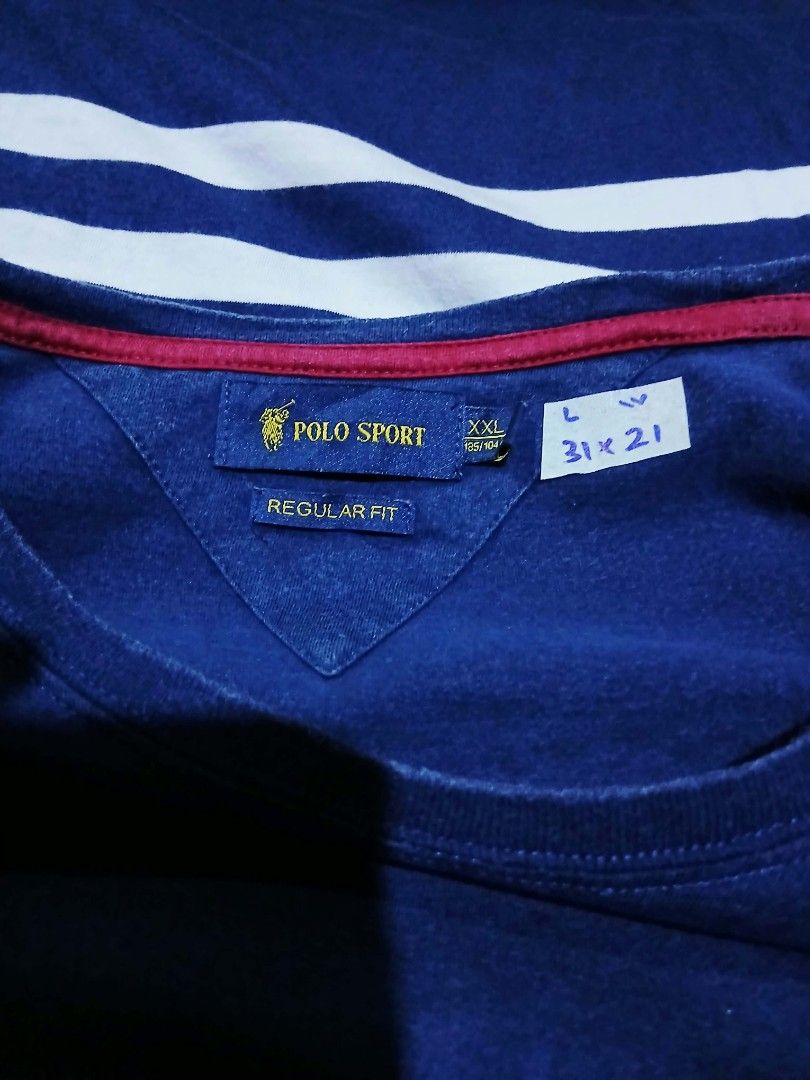 Polo sport shirt (Category: Tshirts & Polo Shirts ) located in Caloocan City. Submitted by anthriftdepot (Listing ID 1466067723, Image 3). Description: Dimes 31x21 XxL on tag Best fit XL Good condition Color rate 9 /10 Check photo for North Caloocan area.