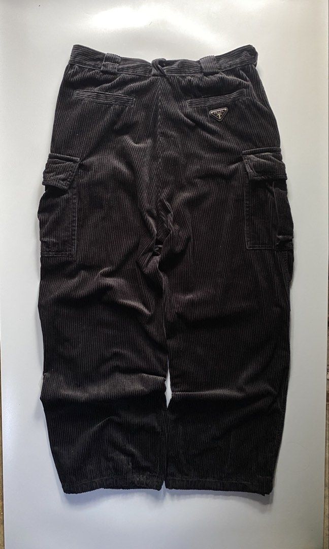 PRADA CORDUROY PANTS (Category: Luxury Apparel) located in Angeles City. Submitted by rachelzane (Listing ID 1466021687, Image 2). Description: Excellent Condition SIZE: XL on tag ISSUE: none DIMENSION: WAIST : 35 inches LENGTH: 45 inches LEG HOLE: 11 inches NOTE: • Color may vary due to lightning • Check measurements written in the description • Ask any questions before sending offers • Offers are welcome only when you are ready and sure about t