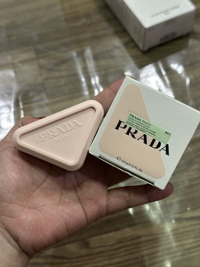 Prada Cream (Category: Makeup) located in Manila. Submitted by msjanica (Listing ID 1466115385, Image 2). Description: - brandnew in box. - 100% guaranteed authentic, - shade 71 bow. - though the bottom sticker label is missing from the packaging, the shade is confirmed 71 bow. 📍Location: Pandacan, Manila. — can ship nationwide via j&t. .