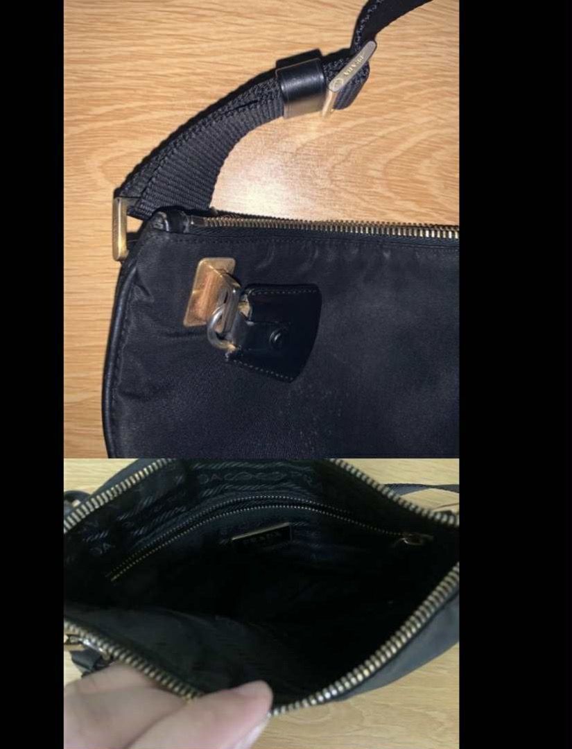 Prada Nylon Slingbag Original (Category: Cross-body Bags) located in Valenzuela. Submitted by clickandshoppreloved (Listing ID 1462833483, Image 3). Description: Prada Nylon Slingbag (unisex) Original with guaranteed card PM Lang po Rfs- Decluttering.