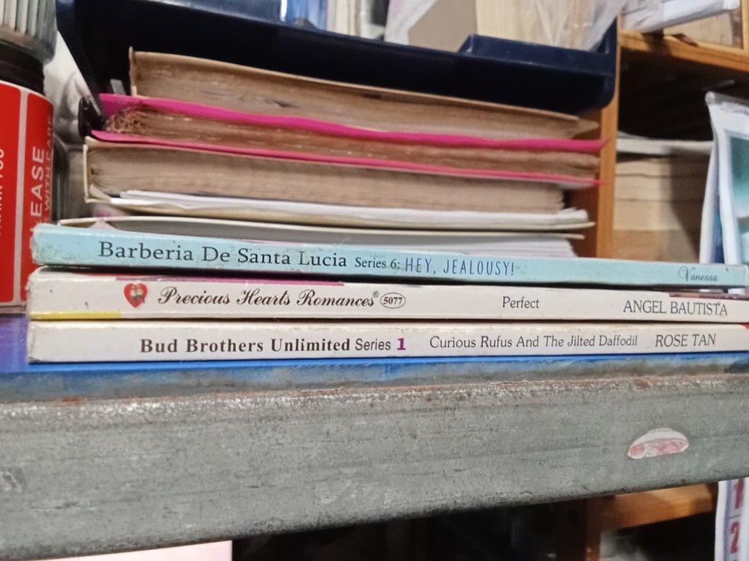 Preloved PHR Romance Pocketbooks (Category: Storybooks) located in Quezon City. Submitted by charmedchapters26 (Listing ID 1465963456, Image 1). Description: PHR Romance Pocketbooks (Preloved) Get all 3 for ₱120 only Or, buy each for ₱49 Titles included: 1. Barberia de Santa Lucia - Vanessa 2. Perfect - Angel Bautista 3. BudBrothers Unlimited Series 1: Curious Rufus and the Jilted Daffodil - Rose Tan ❌No to Sensitive Buyers ❗Please managed expect