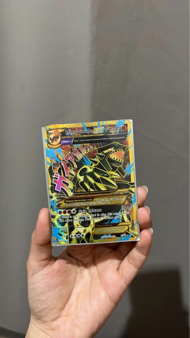 Primal Groudon-EX 97/98 UR (Category: Raw Singles) located in Naga. Submitted by kimi3202 (Listing ID 1466103390, Image 2). Description: Can do meet-up on Trinoma and Gen Trias Cavite.