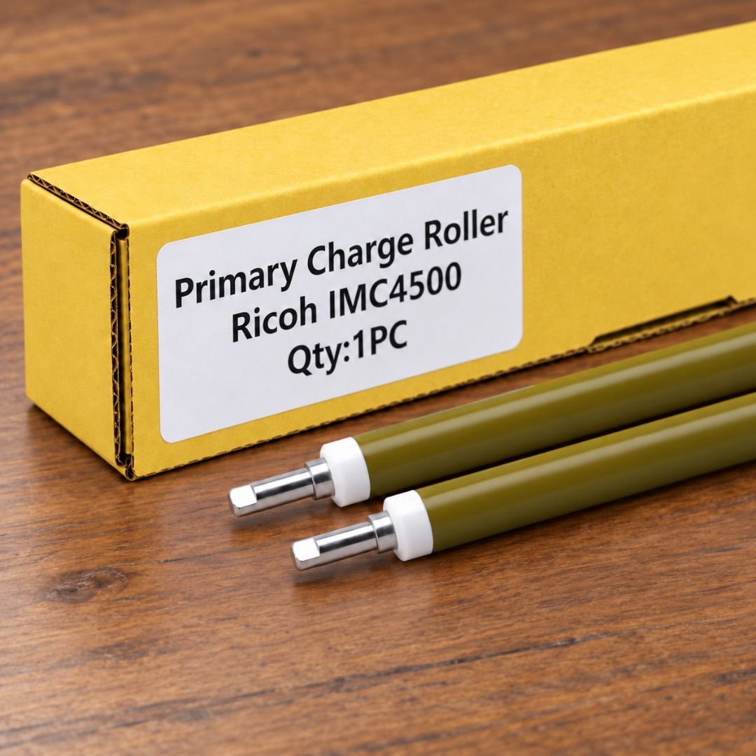 Primary Charge Roller for RICOH IM C4500 (Category: Other Accessories) located in Quezon City. Submitted by copieronlineinc (Listing ID 1466113217, Image 2). Description: 🖨️ PRIMARY CHARGE ROLLER FOR RICOH IM C4500 Replacement Primary Charge Roller (PCR) for Ricoh IM C-series color multifunction copiers. Used in the drum unit to help apply the proper electrical charge to the photosensitive drum. 📌 Product Details: • Part No.: AD02-7050 • ₱2,500