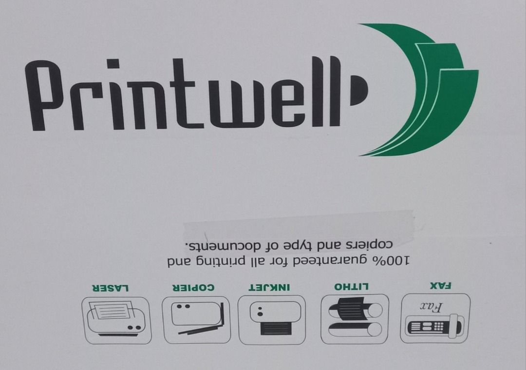 Printwell Multi-Purpose Copy Paper A4 70 GSM 500 Sheets (Category: Craft Supplies & Tools) located in Manila. Submitted by seller913 (Listing ID 1465972669, Image 3). Description: - Brand: Printwell - Size: Standard A4 (210 mm x 297 mm) - Thickness: 70 GSM - Quantity: 500 sheets per ream - Condition: Brand new, unopened, and clean original packaging - Best for: Everyday printing, copying, and faxing.