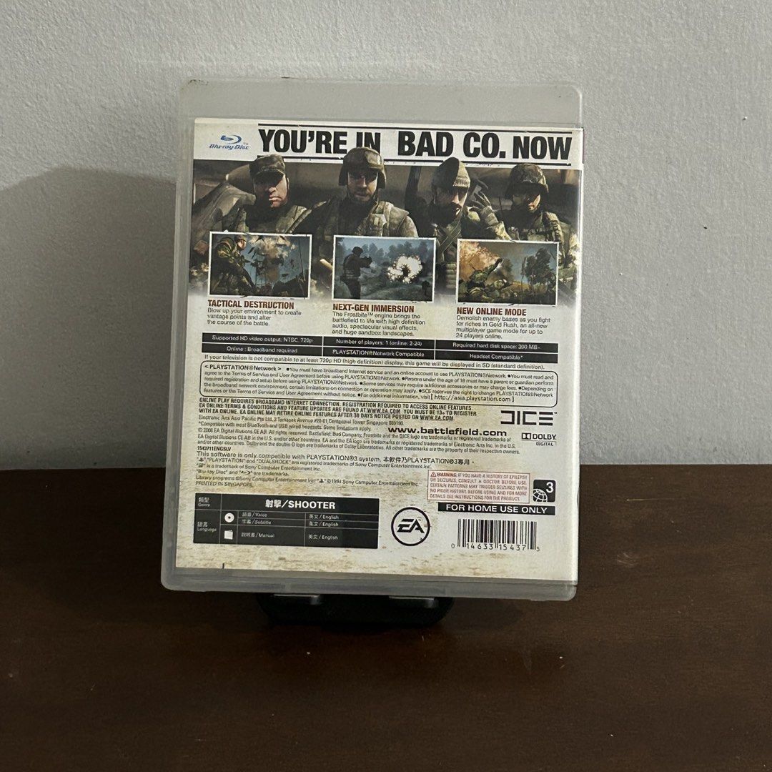 PS3: Bad Company Battlefield (Category: PlayStation) located in Quezon City. Submitted by argamenest (Listing ID 1466145614, Image 2). Description: Item tested and working with manual (can provide additional pics and vids for sure buyers only) 📍 Fairview QC.