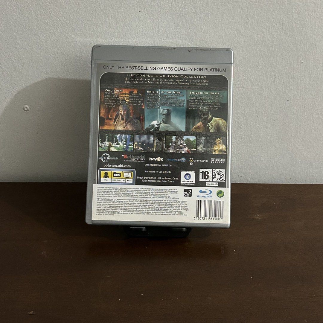 PS3: Elder Scrolls 4 Oblivion (Category: PlayStation) located in Quezon City. Submitted by argamenest (Listing ID 1466146114, Image 2). Description: Item tested and working with manual (can provide additional pics and vids for sure buyers only) 📍 Fairview QC.