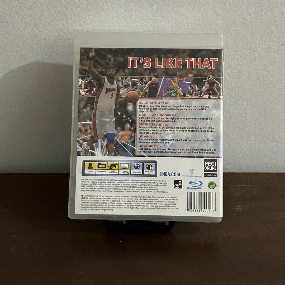 PS3: NBA2K8 (Category: PlayStation) located in Quezon City. Submitted by argamenest (Listing ID 1466145905, Image 2). Description: Item tested and working with manual (can provide additional pics and vids for sure buyers only) 📍 Fairview QC.