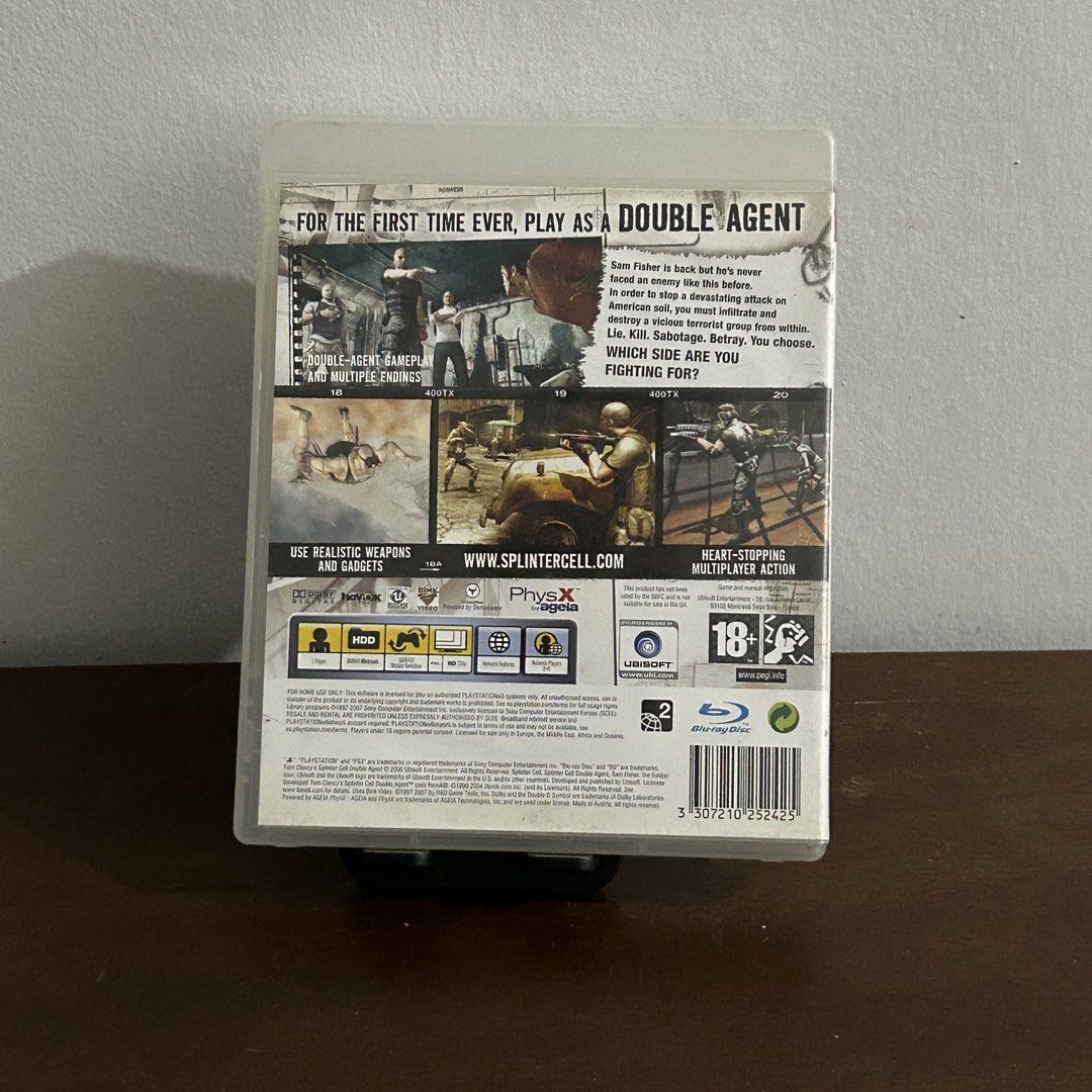 PS3: Tom Clancys Splinter Cell Double Agent (Category: PlayStation) located in Quezon City. Submitted by argamenest (Listing ID 1466146040, Image 2). Description: Item tested and working with manual (can provide additional pics and vids for sure buyers only) 📍 Fairview QC.