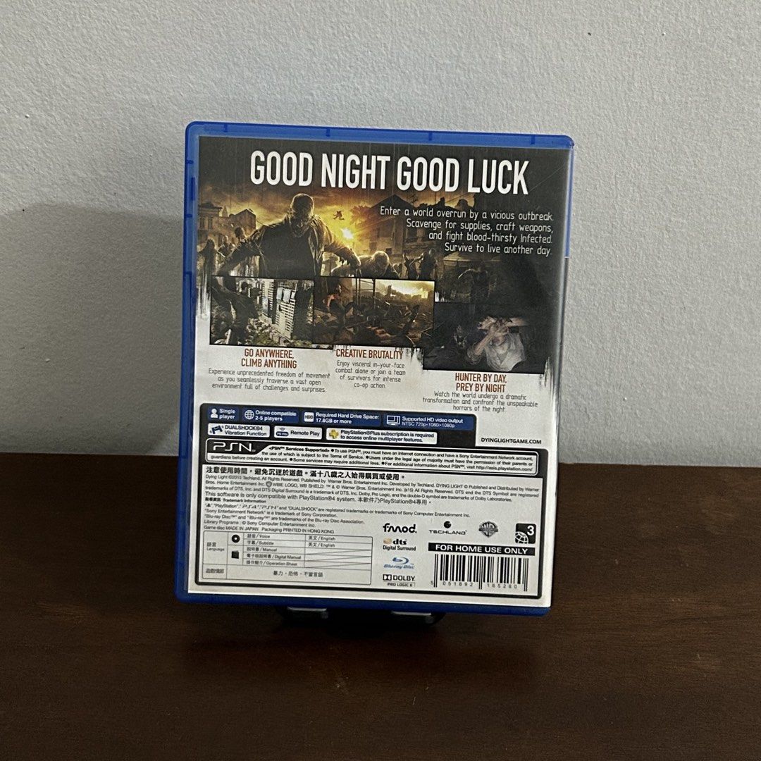 PS4: Dying Light (Category: PlayStation) located in Quezon City. Submitted by argamenest (Listing ID 1466150359, Image 2). Description: item tested and working 📍 Fairview QC.