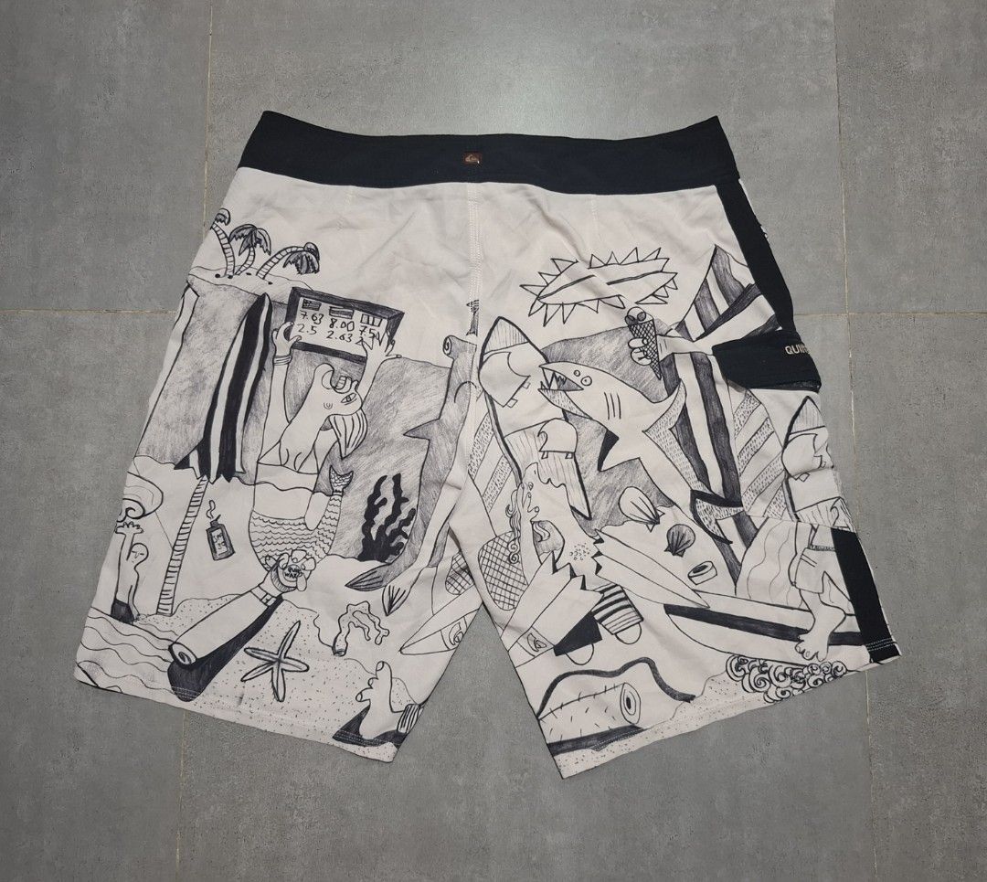 Quiksilver Boardshort Aritz Aranburu (Category: Swim Trunks & Board Shorts) located in Rizal. Submitted by marcothrifts (Listing ID 1466070956, Image 2). Description: Quiksilver Boardshort Aritz Aranburu Waist : 34-36 Length: 20 Hem: 12 Color rate: 9.9/10 Excellent Condition.