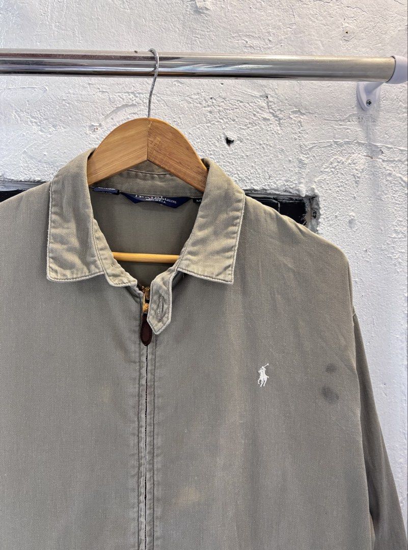 Ralph Lauren Harington (Category: Coats, Jackets and Outerwear) located in Pulilan. Submitted by dmappareal (Listing ID 1465982421, Image 2). Description: Ralph Lauren Harington 26width x 27length M on tag 9 Color rate Issues : Check last 3 photos Good for PSG. ₱ 2,000 - DM me if interested ! 💙 Payment first J&T | Lalamove ( open for same day pick up ) 📍Luzon, Bulacan.