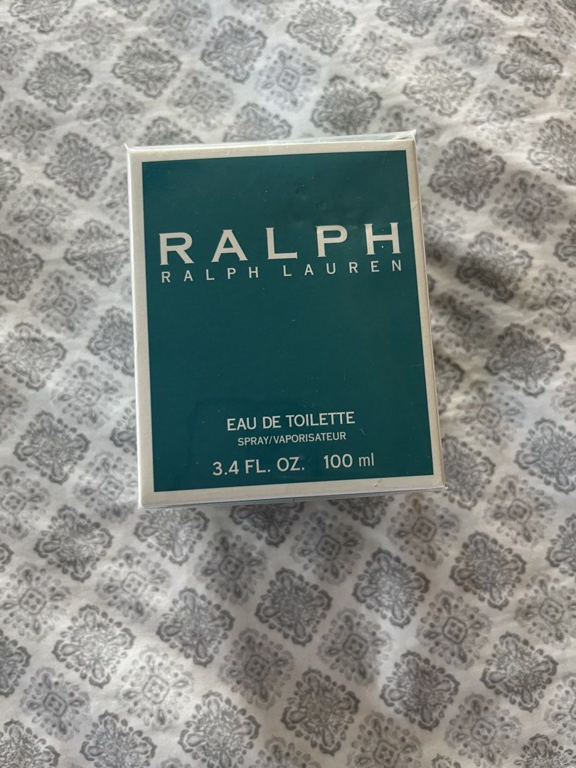 Ralph Lauren Ralph Eau De Toilette 100ml (Category: Fragrance & Deodorants) located in Bacoor. Submitted by mcyzon (Listing ID 1465971342, Image 1). Description: - Authentic Ralph Lauren Ralph Eau De Toilette - Size: 3.4 fl oz / 100 ml - Condition: Brand new, sealed in original box - Packaging: Classic green and white design with barcode and ingredients list on the back - Origin: Made in France - Perfect for daily wear or as a gift.