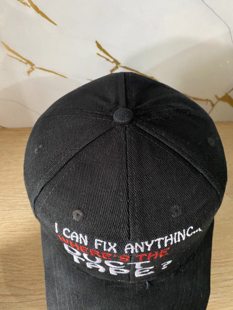 RANDOM BLACK STATEMENT DAD HAT CAP (Category: Caps & Hats) located in Talisay. Submitted by hustlethrift_2600 (Listing ID 1466075170, Image 3). Description: OSFM EXCELLENT CONDITION 9.8/10 COLOR RATE NO ISSUE COLOR MAY VARY DUE TO LIGHTING.