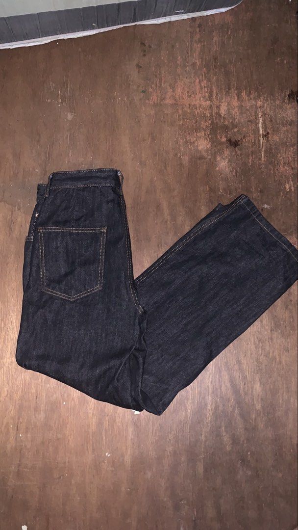 RANDOM RAW DENIM (Category: Jeans) located in Cavite. Submitted by kenjie_thrift (Listing ID 1466086211, Image 1). Description: 34 WAIST 42 LENGTH 11 Leg Hole slightly nego.