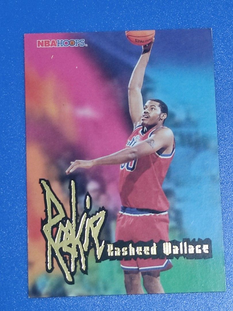 Rasheed Wallace 1996 Skybox NBA Hoops Rookie Card (Category: Raw Singles) located in Lipa City. Submitted by mark_collections (Listing ID 1466097113, Image 1). Description: Rasheed Wallace 1996 Skybox NBA Hoops Rookie Card Mode of Payment: Gcash.