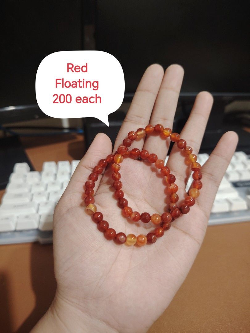 Red Agate (Nanhong) Bracelets Collection (Category: Bracelets) located in Caloocan City. Submitted by cherishedfinds (Listing ID 1466102719, Image 3). Description: - Real stone (Nanhong) - Open for take all for only 2000 ✨ -Bundle price also available 😍 - Note: Some beads may have slight imperfections in shape, roundness, or surface details. These are normal characteristics. - Spent 500, get a freebie 🎁 You may add items from my other listings 