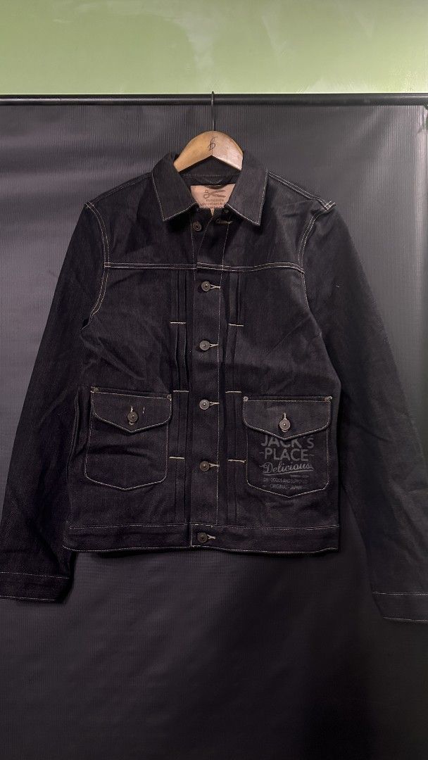 Red Ruggison Japanese Cloth Type 2 Denim Jacket (Category: Coats, Jackets and Outerwear) located in Manila. Submitted by uhmekaji (Listing ID 1466116397, Image 1). Description: Brand New With Tags!! 19x25.