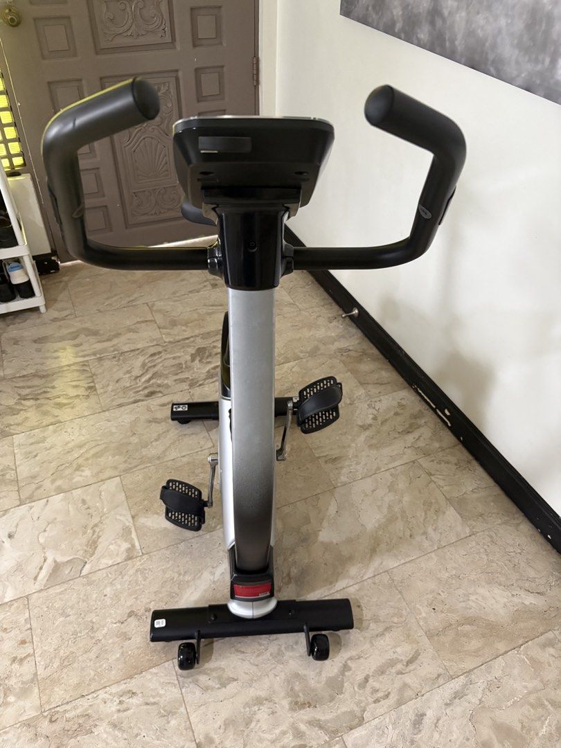 Reebok A6.0 Exercise Bike (Category: Cardio & Fitness Machines) located in Paranaque City. Submitted by famstrei1975 (Listing ID 1465987319, Image 3). Description: - Brand: Reebok A6.0 Exercise Bike - Color: Sleek black and silver - Condition: Fully assembled and ready for use - Features: Digital console with workout metrics, handlebar controls, and USB power socket - Comfort: Adjustable soft saddle and pedals with secure straps - Convenience: Bu