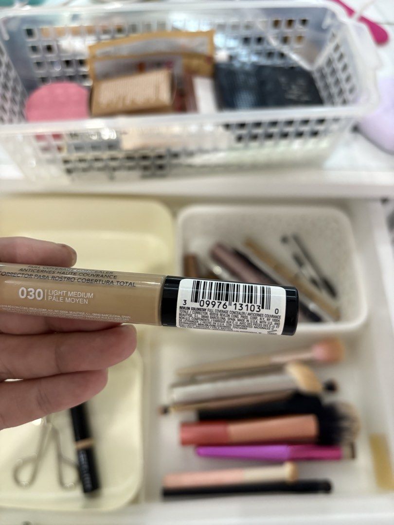 Revlon ColorStay Full Coverage Concealer (Category: Makeup) located in Manila. Submitted by monstershaaa (Listing ID 1466123206, Image 3). Description: used once rfs - not my shade too dark for me 🥹 - Brand: Revlon ColorStay Full Coverage Concealer - Shade: Beige - Formula: Long-lasting liquid with standard wand applicator - Benefits: Hides dark circles and blemishes effectively - Condition: Brand new with original barcode sticker.
