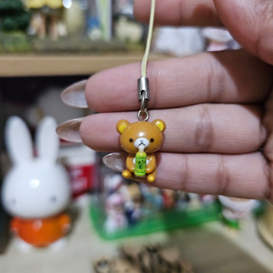 Rilakkuma with Bottle Phone Charm (Category: Character Goods) located in Manila. Submitted by lovelylovesjapan (Listing ID 1466146208, Image 2). Description: 🌸The item is on-hand and authentic from Japan 🌸Mode of Payment (MOP): GCASH/Bank Transfer 🌸Mode of Delivery (MOD): J&T or Lalamove (Shipping every Saturday and Sunday) Notes: 🩷Breakable items are packed with care and caution. Seller will not be held liable for any damages incurred by the