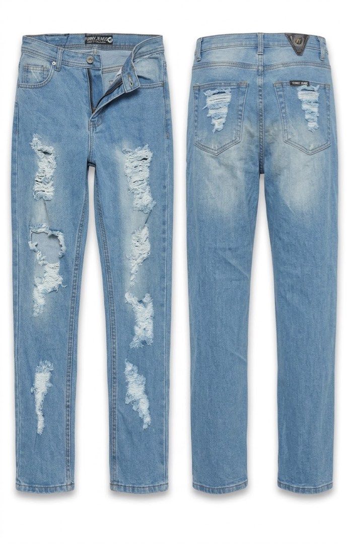 Ripped Boyfriend Denim Jeans (Category: Jeans) located in Manila. Submitted by nic_shopph (Listing ID 1466120445, Image 1). Description: For Sale: Ripped Boyfriend Jeans • waist 24-25 .