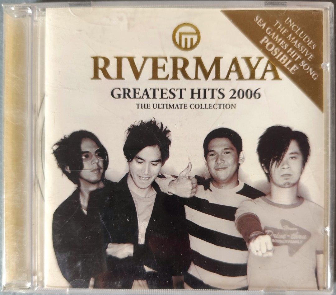 Rivermaya Greatest Hits 2006 The Ultimate Collection CD (Category: CDs & DVDs) located in Valenzuela. Submitted by xjepsx (Listing ID 1465990290, Image 1). Description: - Artist/Album: Rivermaya - Greatest Hits 2006: The Ultimate Collection - Condition: Original CD in standard jewel case with clear plastic case and cover insert - Key Track: Includes the hit OPM rock anthem "Posible" - Perfect for: OPM collectors and 90s/2000s Pinoy rock fans.