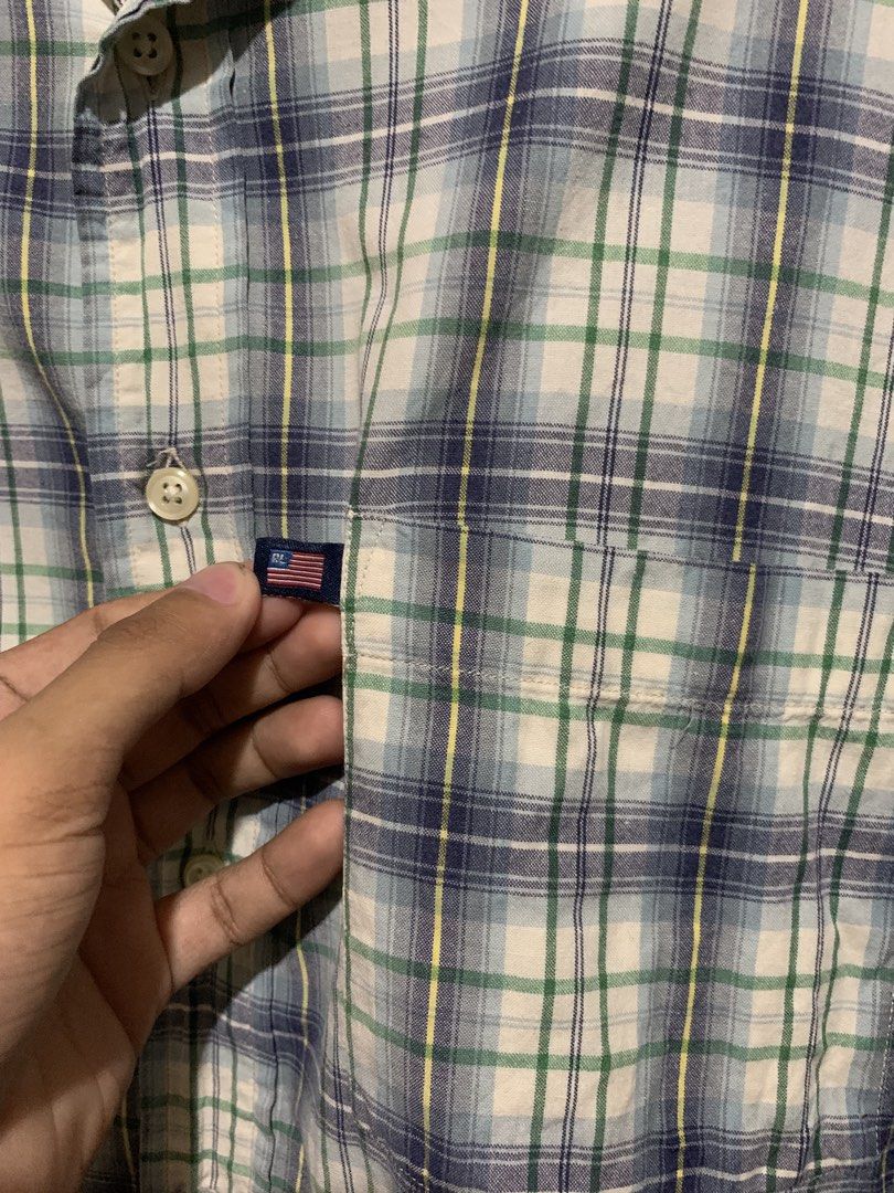 RL button down Polo (Category: Tshirts & Polo Shirts ) located in Naga. Submitted by glicko_reiyuki08 (Listing ID 1465973653, Image 3). Description: Polo Ralph Lauren Measurements: Width: 23 Length: 29F, 31 Condition: Excellent Color rate: 9/10 300+sf Issue: None 250+sf.