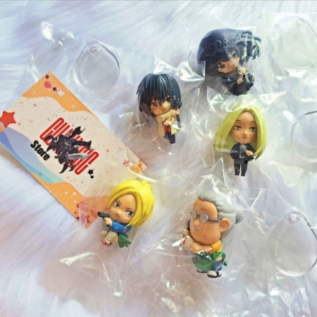 Sakamoto Days Capsule Figure Collection Complete Set 5pcs (Category: Figurines & Statues) located in Macabebe. Submitted by nelleeyyy.1 (Listing ID 1466050076, Image 3). Description: - Complete set of 5 Bandai Sakamoto Days capsule figures - Includes Taro Sakamoto, Shin Asakura, Nagumo, Shishiba, and Osaragi - Height: Approx. 50mm each - Condition: Brand new, sealed in original plastic packaging - Includes individual clear display bases - 100% au