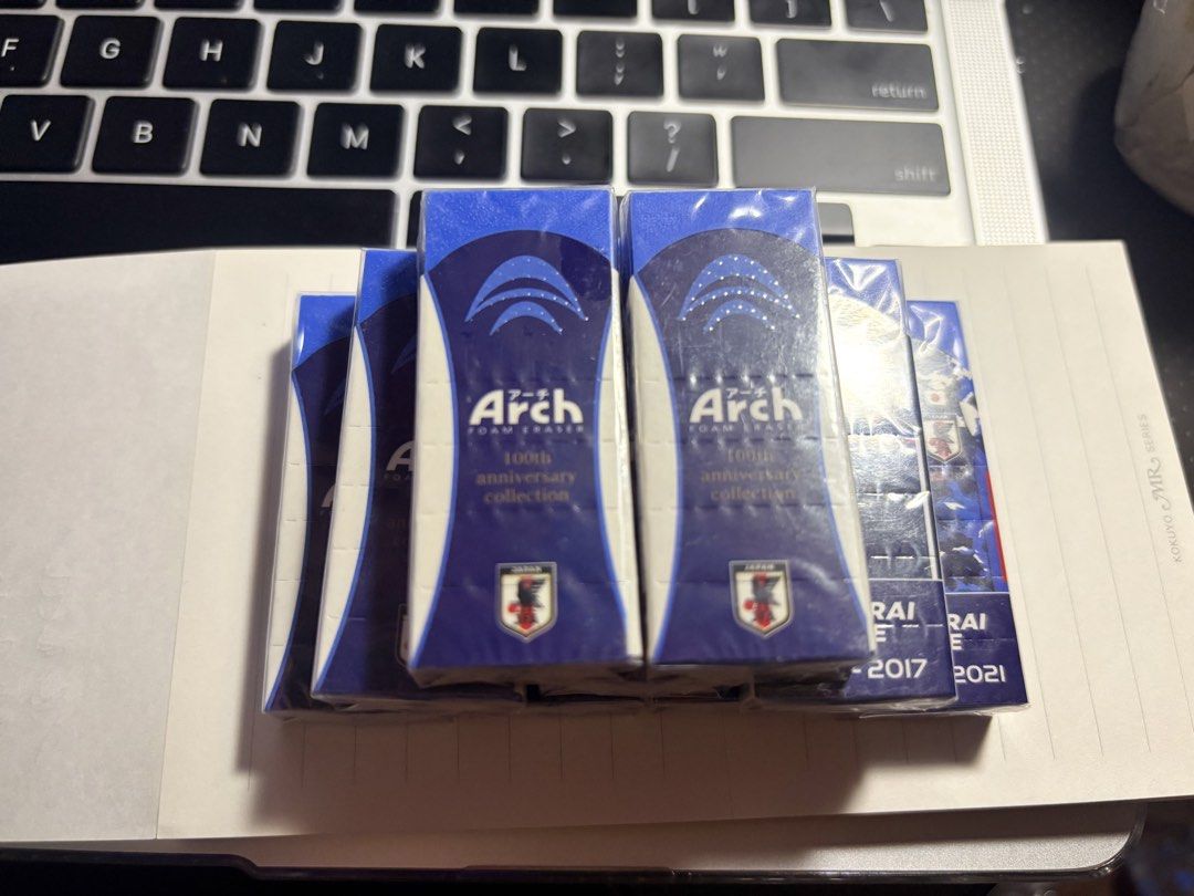 Sakura Arch foam eraser (Category: Stationery & School Supplies) located in Manila. Submitted by wearly.fits (Listing ID 1466083890, Image 3). Description: 🇯🇵 SAMURAI BLUE ARCH FOAM ERASER ⚽️💙 Official Japan National Football Team / SAMURAI BLUE Arch Foam Eraser 🇯🇵 ✨ Japanese stationery ✨ SAMURAI BLUE designs ✨ Sealed / unused ₱20 EACH ONLY! 💙 9pcs available 📌 Actual photos shown - onhand, ready to ship - Pay first - From 🎌 - Loc: Manila 