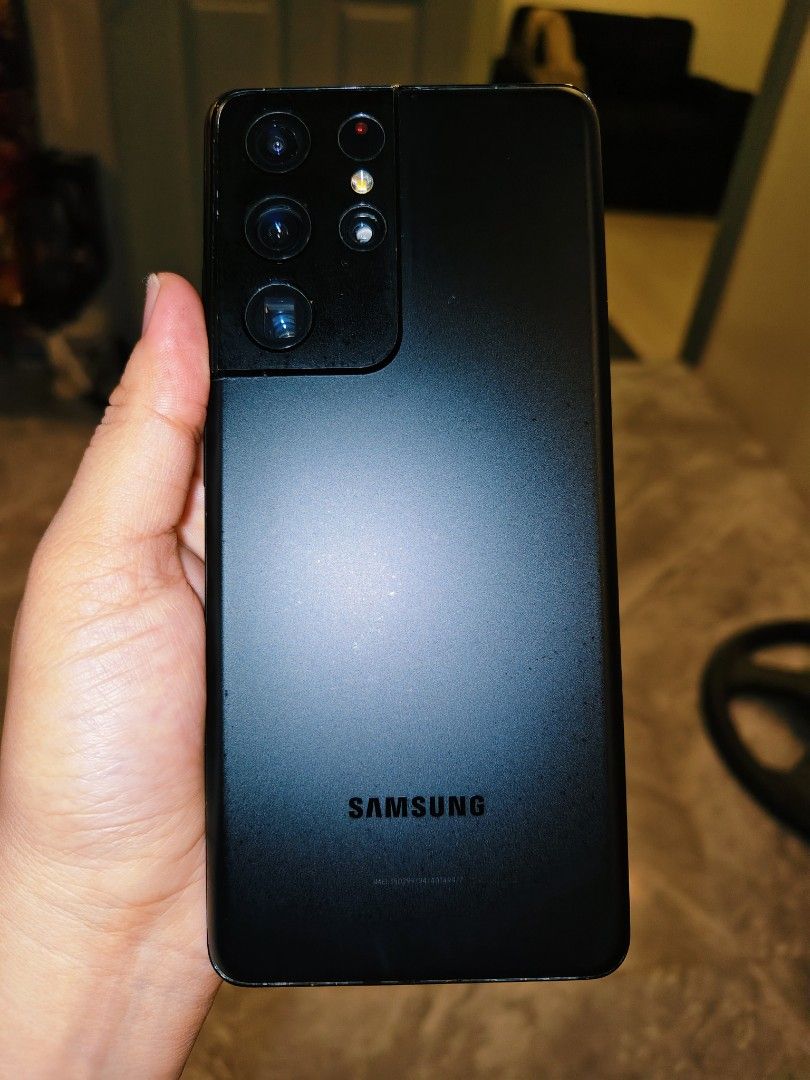 Samsung galaxy s21 ultra 5g (Category: Samsung) located in Malabon City. Submitted by haileysmit70567 (Listing ID 1465957379, Image 1). Description: SAMSUNG GALAXY S21 ULTRA 5g 12gbram 256gbrom X100 zoom, for moonportrait Display: 6.8-inch Dynamic AMOLED 2X, Curved Quad HD+, 120Hz adaptive refresh rate, 1,500 nits peak brightness. Processor: Exynos 2100 Rear Cameras: 108MP main (OIS), 12MP ultra-wide, 10MP telephoto (3x optical), 10MP periscope t