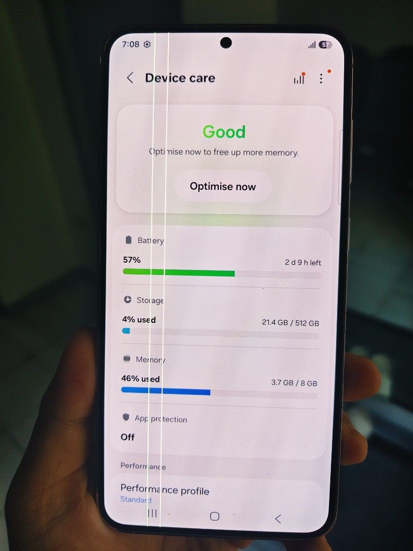 Samsung s23 plus 5g (Category: Samsung) located in Manila. Submitted by yhinyhang (Listing ID 1465956760, Image 2). Description: 10,990 Original samsung s23 plus 5g 512gb sya not 128 or 256! Rare NOT FE! Gaming and super ganda phone Flagship bago pa Snapdragon 8 gen 2 Ntc dual sim openline both Makinis 512gbrom 8gbram Dynamic AMOLED 2X, 120Hz, HDR10+, 1200 nits (HBM), 1750 nits (peak) fingerprint Issue: line issue common s samsung, all good.