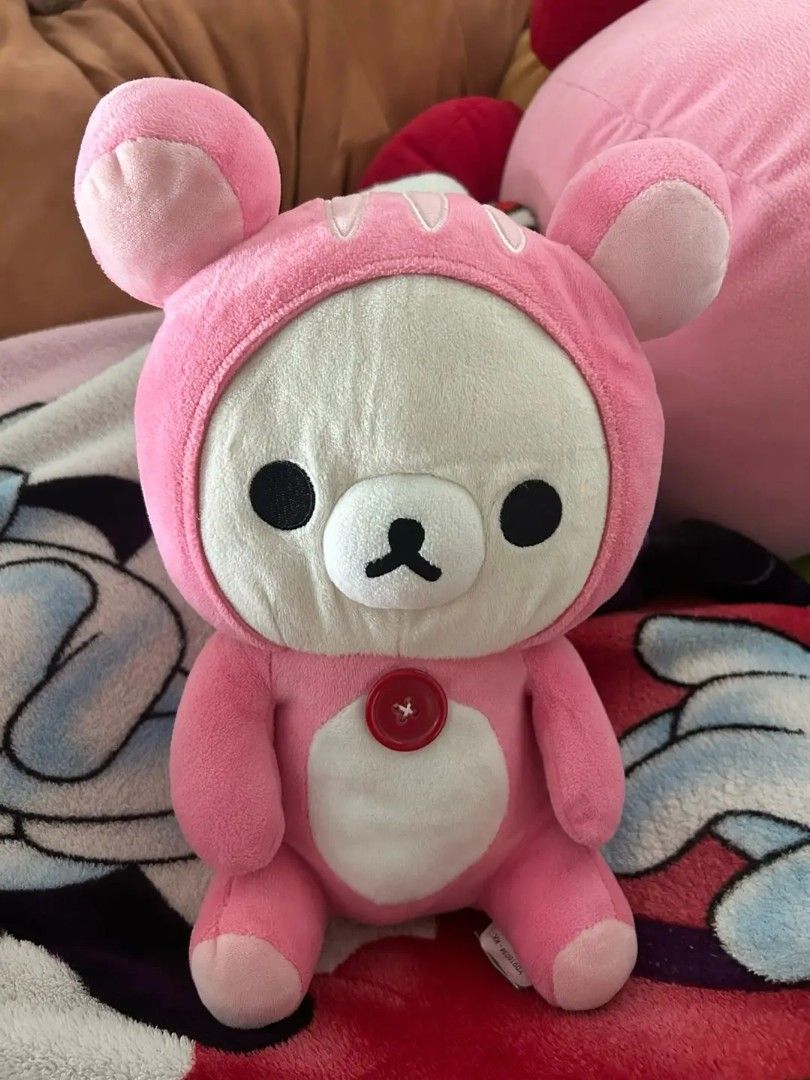 San-X Korilakkuma Pink Squirrel (Category: Plushies & Soft Toys) located in Cabuyao City. Submitted by lafolle (Listing ID 1465967285, Image 1). Description: • Authentic San-X Korilakkuma plush toy • 10" • buyer will shoulder the SF.