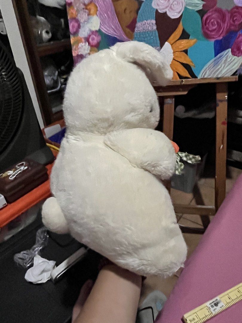 Sekiguchi rabbit w carrot plush (Category: Plushies & Soft Toys) located in Paranaque City. Submitted by bonsaiart (Listing ID 1466058357, Image 3). Description: Pre owned Good condition 850+sf Payment via gcash or paymaya Shipping via j&t No to cop / cod / meetup.