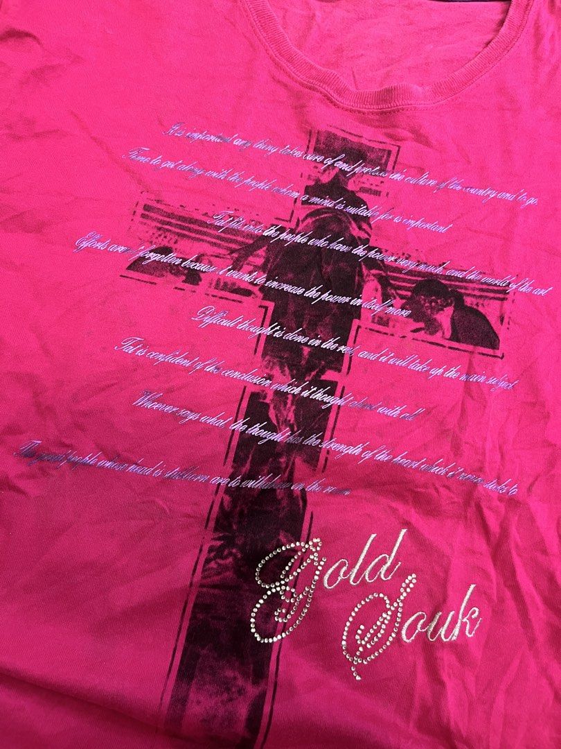 Semantic Design Gold Souk Pink T-Shirt Size LL (Category: Shirts) located in Mabalacat. Submitted by aas_thriftfings (Listing ID 1465994780, Image 3). Description: .