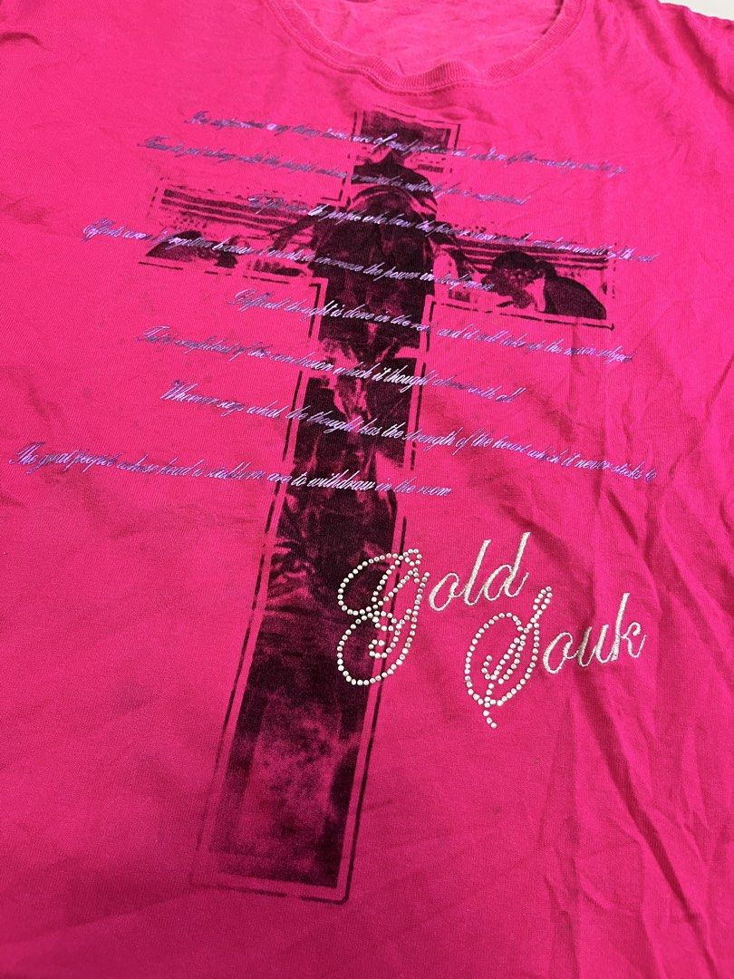 Semantic Design Gold Souk Pink T-Shirt Size LL (Category: Shirts) located in Mabalacat. Submitted by aas_thriftfings (Listing ID 1465994780, Image 2). Description: .