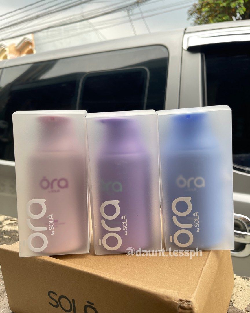 [SET] - ORA Lotion by SOLA - 3 scents (Category: Body Care) located in Manila. Submitted by daunt.lessph (Listing ID 1466024530, Image 2). Description: ORA Lotion by SOLA – 3-Scent Set 🤍✨ Get all 3 scents in one set! Perfect for gifting or trying different scent moods. 🎁 🥥 BRB – Sweet & creamy coconut 🤍 Mothership – White florals with warm notes 🌿 Mood – Woody & fresh, can be unisex • Condition: Brand new, never used • Perfect as a gift or f