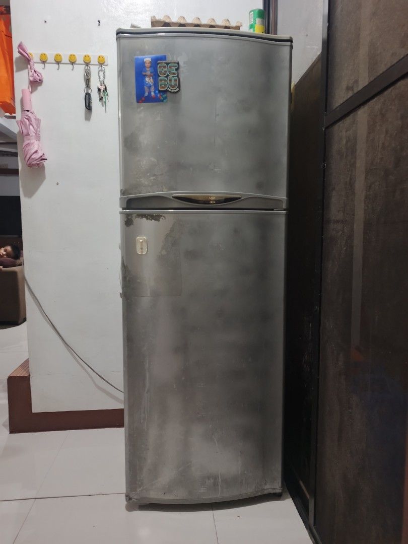 Sharp 2 Door 9 cu.ft. No Frost Ref SJ-D25P-SL (Category: Refrigerators and Freezers) located in Meycauayan. Submitted by crz2pr (Listing ID 1466118388, Image 1). Description: Sharp SJ-D25P-SL 2-door, no-frost ref 9 cu ft Good working good condition. Malamig at malakas both ref at freezer Issue: faded paint, minimal rust, Dimensions and Physical Specifications • Height: 1,510 mm (59.4 inches, including spacer) • Width: 545 mm (21.5 inches) • Depth