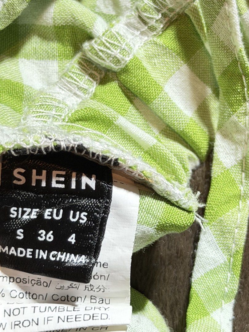 SHEIN gingham bralette top (Category: Bikinis & Swimsuits) located in Valenzuela. Submitted by julijulyxoxo (Listing ID 1466099348, Image 3). Description: MOP: maribank, gcash, maya MOD: J&T Express Item is unwashed. Please wash immediately before wearing! 📍san miguel bulacan.