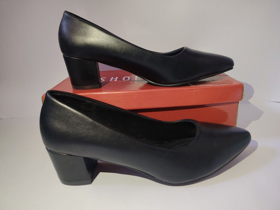 Shoebest Black Leather Pointed Shoes (Category: Heels) located in Tarlac. Submitted by your_finds (Listing ID 1466059521, Image 3). Description: Description: RFS: Too small Heels: 2 inch Indicated size: 40 - But it's too small for a size 40. Ideal for size 38.