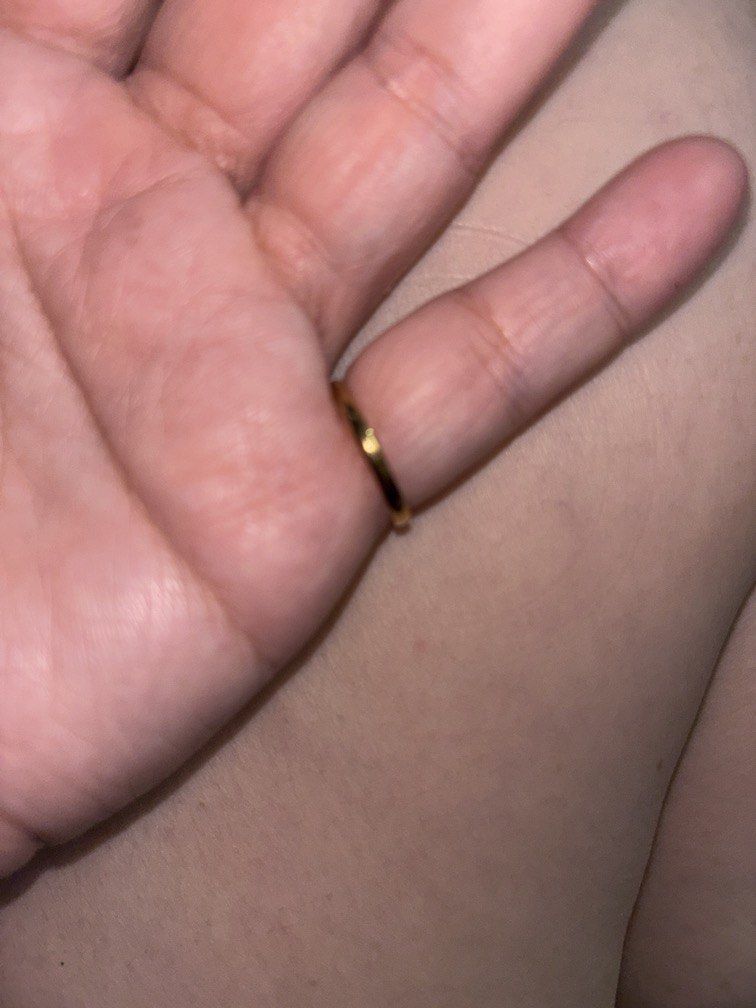 Size 7 gold band ring non tarnish (Category: Rings) located in Manila. Submitted by vintageaccessories (Listing ID 1466118599, Image 3). Description: .