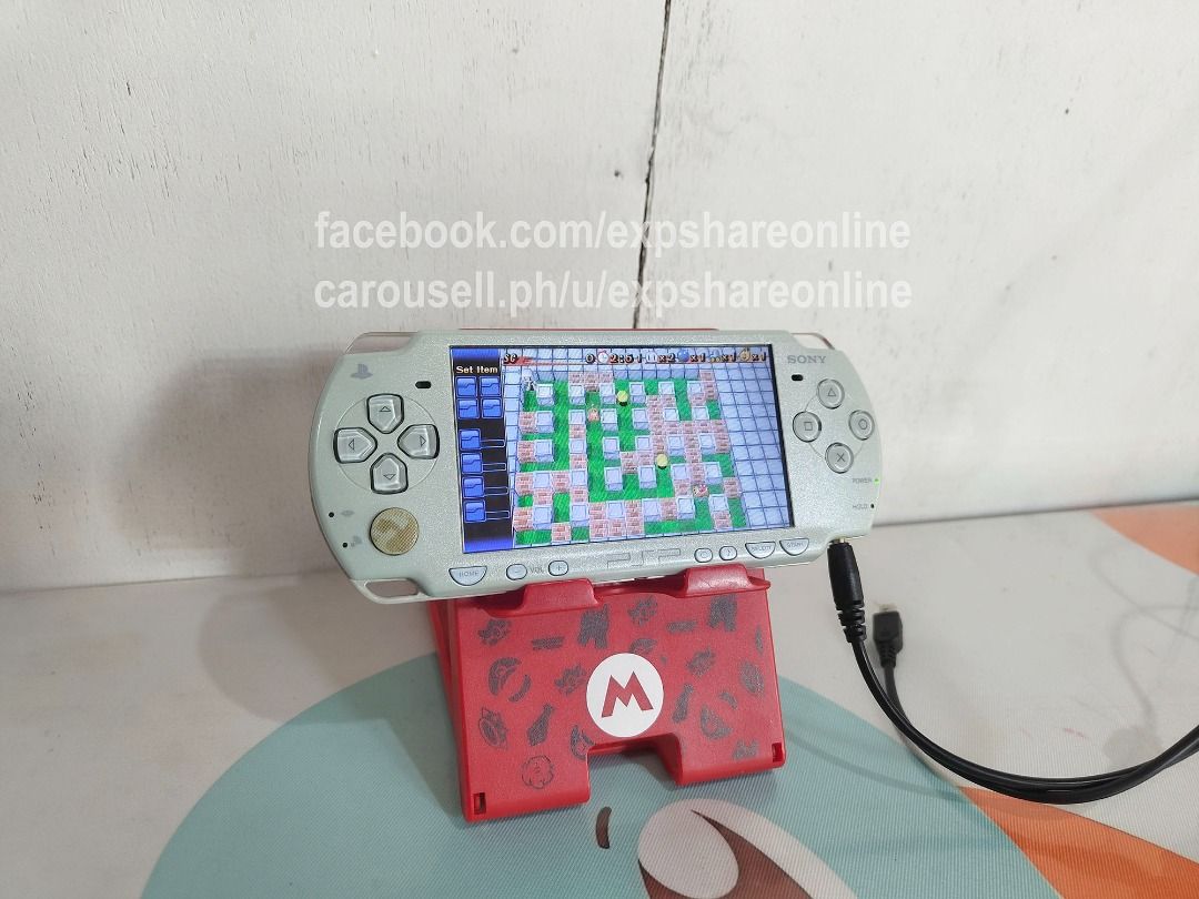 Sony Playstation PSP Slm unit (Category: PlayStation) located in Cebu City. Submitted by expshareonline (Listing ID 1465963954, Image 2). Description: Please take time to read! No trades! Price: P1800 Condition: -Tested and working -R button not working -No battery -No battery case -Still presentable Includes: -PSP 2001 Slm unit -USB Cable/Charger(Requires your phone adapter to charge) -1GB memory with 3 Game(Bomberman, Darius, MetalSlugXX Locati