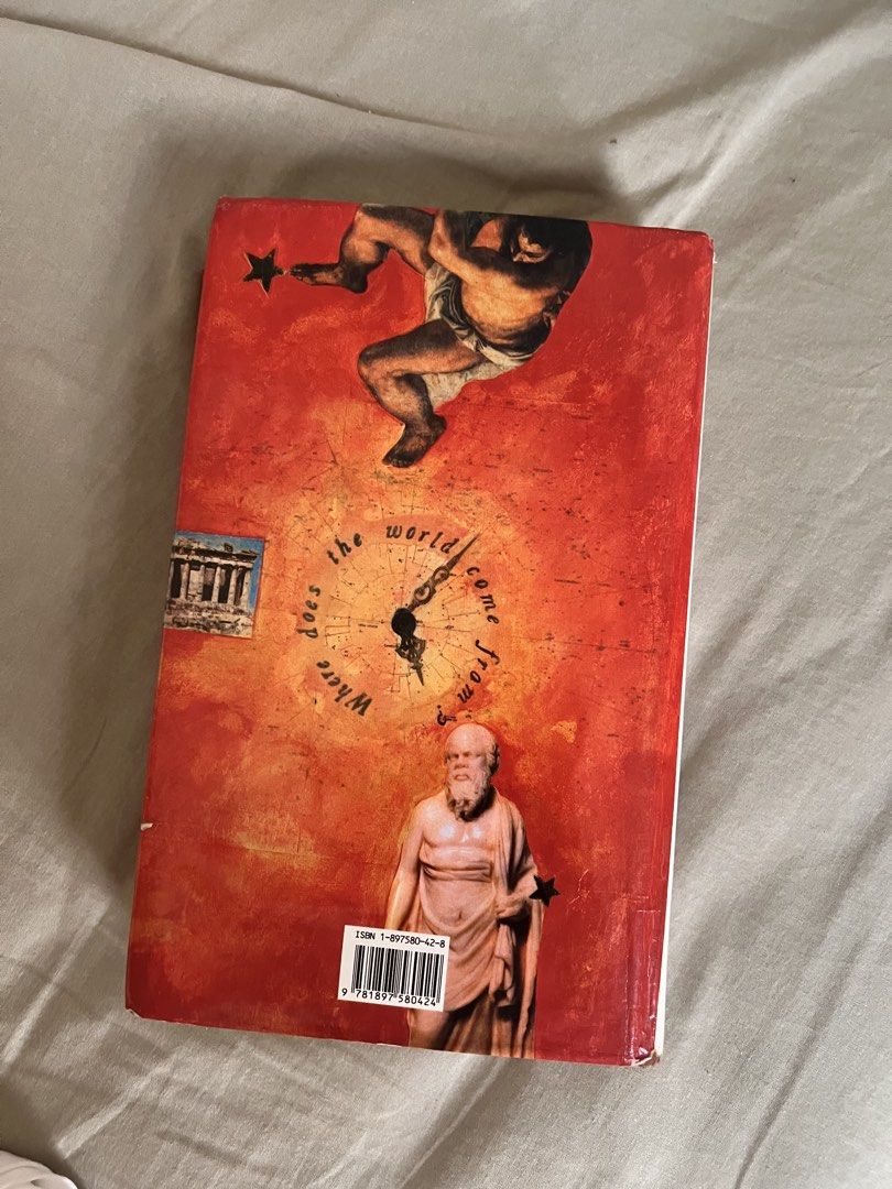 Sophie's World by Jostein Gaarder (Category: Storybooks) located in Dasmarinas. Submitted by mikay13ord86976 (Listing ID 1466034600, Image 2). Description: - Title: Sophie's World by Jostein Gaarder - Format: Paperback - ISBN: 1-897580-42-8 - Genre: Philosophy made easy through an engaging story - Condition: Shows cover wear around edges/spine and page yellowing from age and storage - Usability: Fully intact and still a very readable copy.