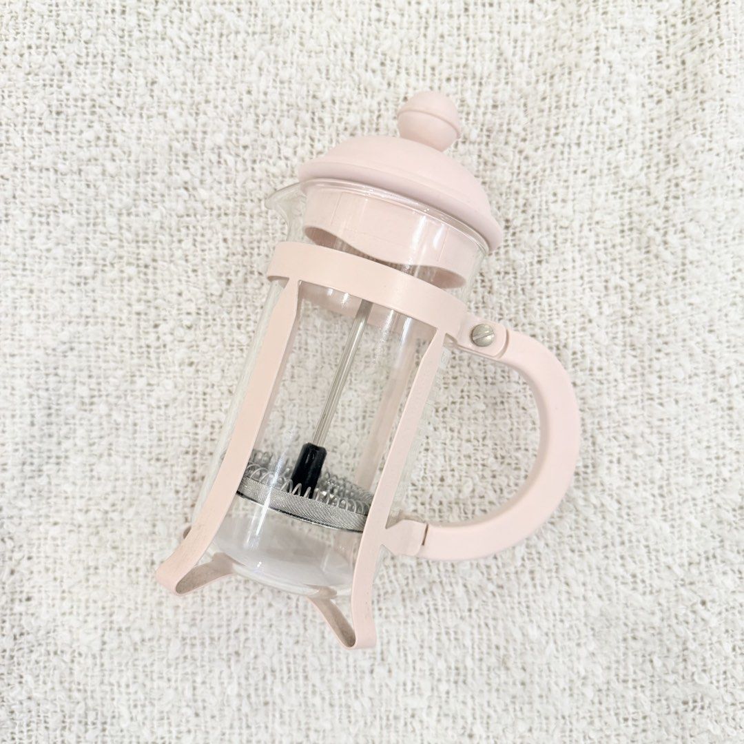Starbucks China x Bodum Collab Pink Coffee Press (Category: Water Bottles & Tumblers) located in Manila. Submitted by na.vi (Listing ID 1466089214, Image 1). Description: from Starbucks China Cherry Blossom Edition.